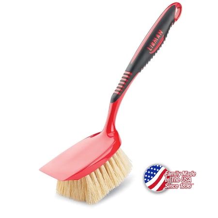 Libman Commercial Short Handle Tampico Scrub Brush, 6PK 523